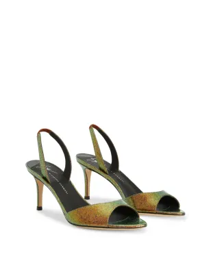 Giuseppe Zanotti リリベス70mmスリングバックサンダル - グリーン - サムネイル2