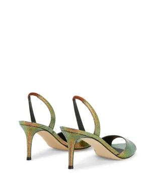 Giuseppe Zanotti リリベス70mmスリングバックサンダル - グリーン - サムネイル3