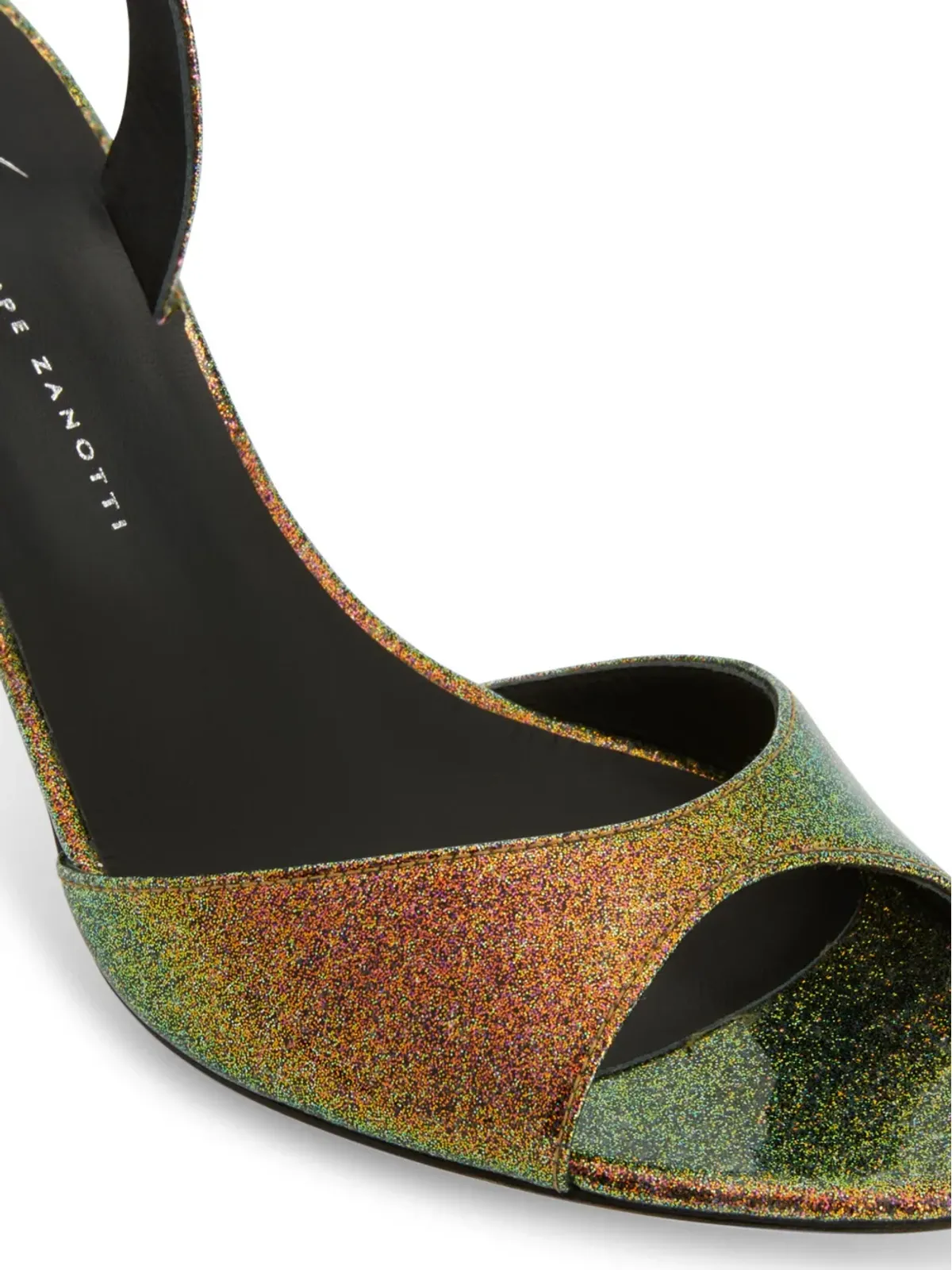 Giuseppe Zanotti リリベス70mmスリングバックサンダル - グリーン - 画像4