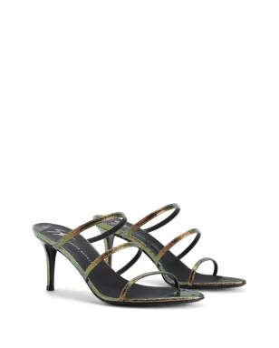 Giuseppe Zanotti アリムハ レザーサンダル グリーン - サムネイル2