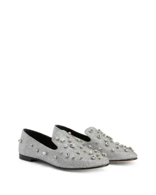 Giuseppe Zanotti ダリラ・ビジュー グリッター ローファー - シルバー - サムネイル2