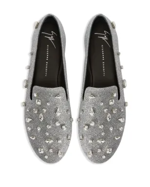 Giuseppe Zanotti ダリラ・ビジュー グリッター ローファー - シルバー - サムネイル4