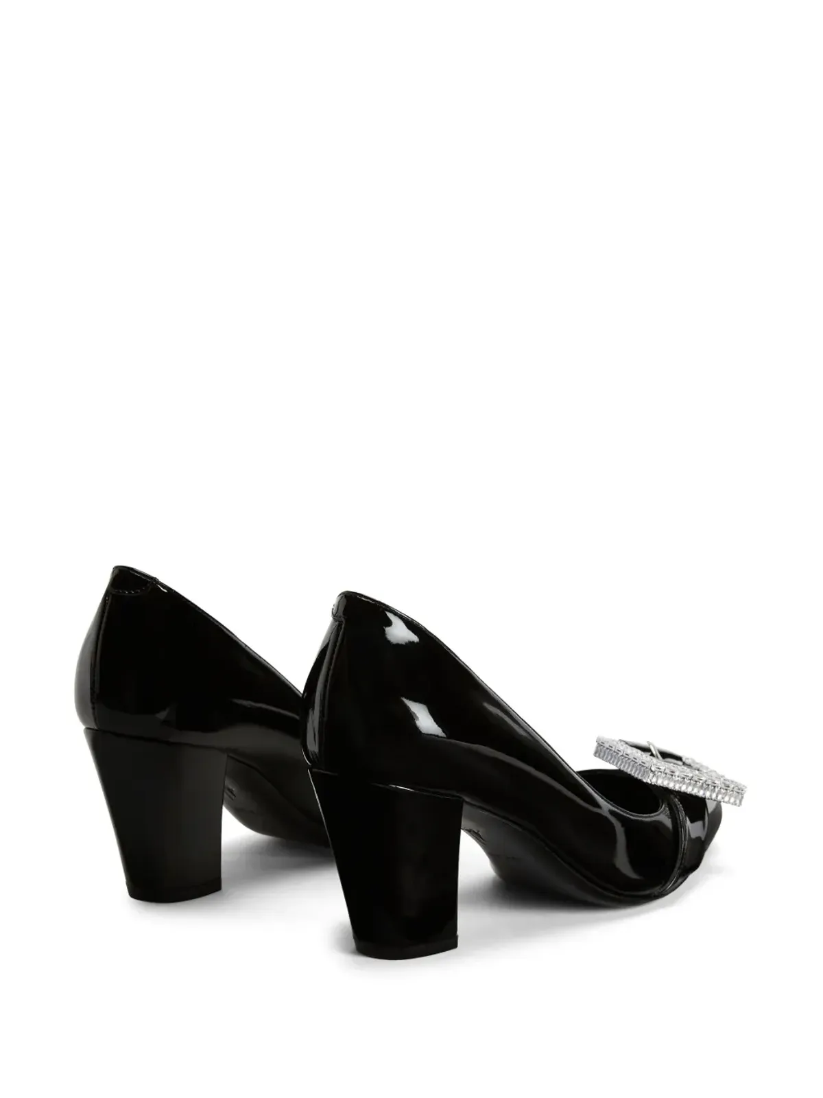 Giuseppe Zanotti 70mm Miss Buckle パンプス - ブラック - 画像3