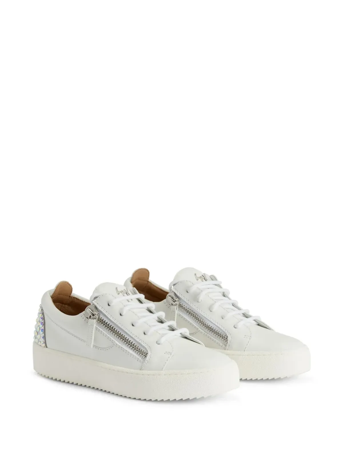 Giuseppe Zanotti ゲイル ラインストーン装飾スニーカー - ホワイト - 画像2