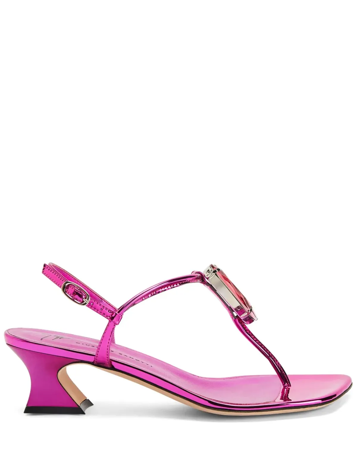 Giuseppe Zanotti Anthonia レザーサンダル ピンク - 画像1