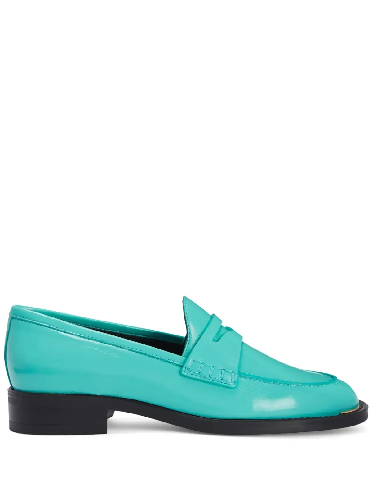 Giuseppe Zanotti ファリダ パテントレザー ローファー - グリーン - 画像1