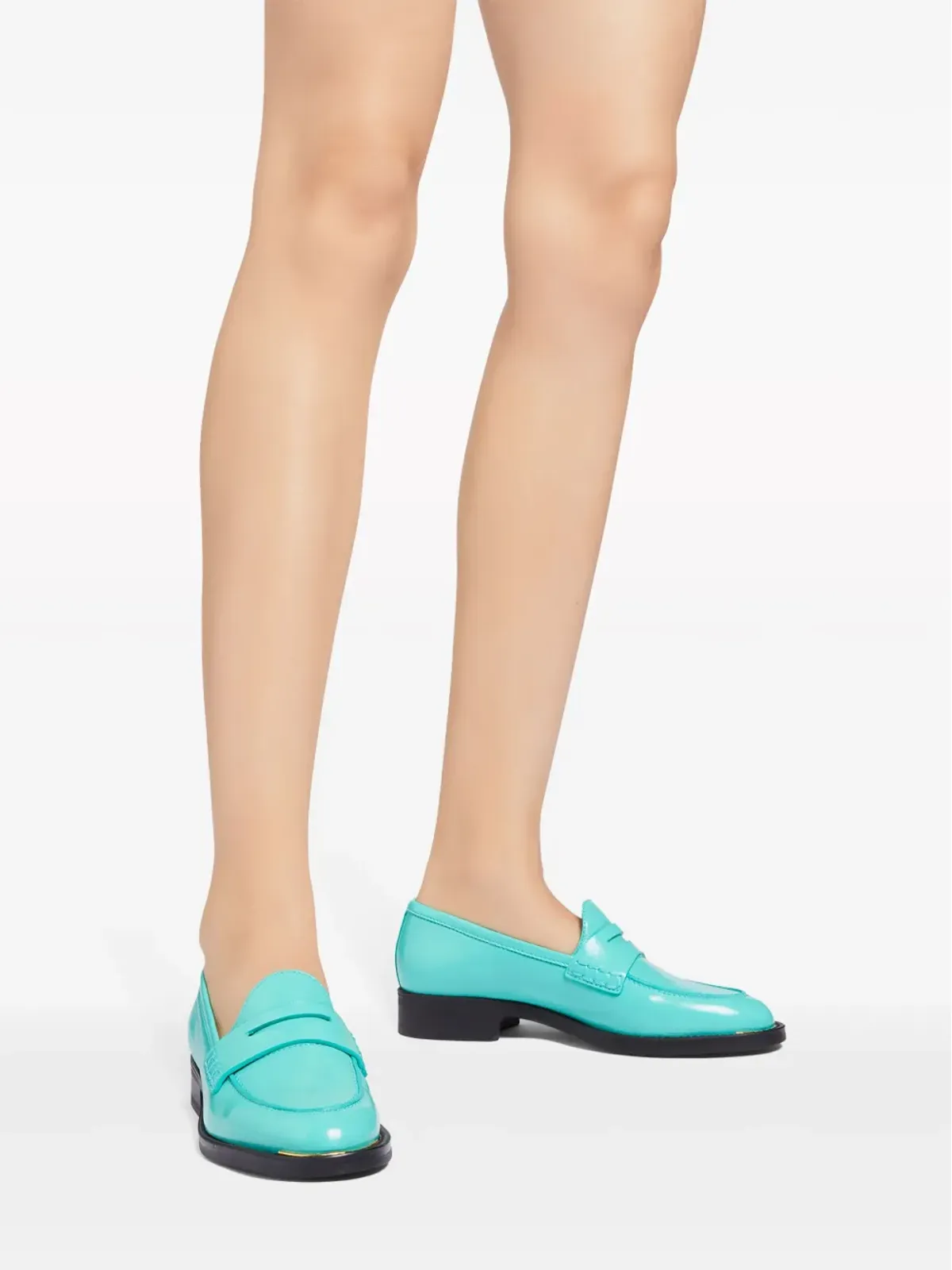 Giuseppe Zanotti ファリダ パテントレザー ローファー - グリーン - 画像5