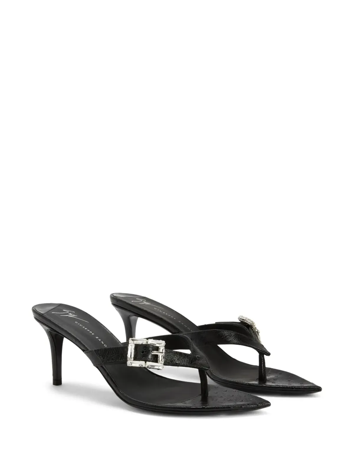 Giuseppe Zanotti Naomee 70mm レザー サンダル - 画像2