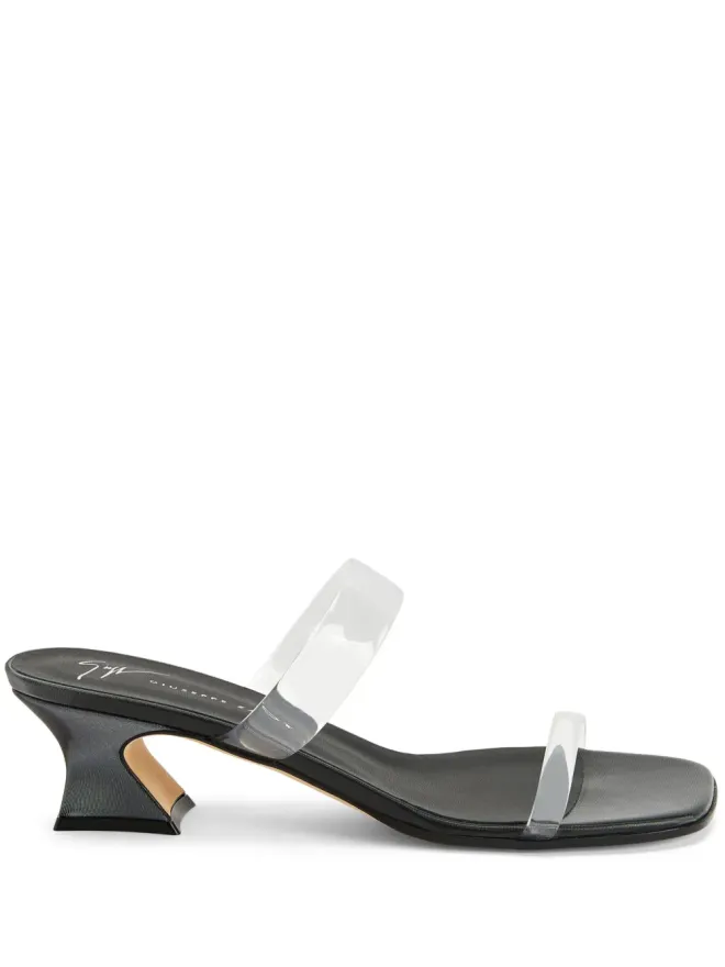 Giuseppe Zanotti Giuseppe Zanotti Aude Plexi 45mm オープントゥミュール ブラックの商品画像