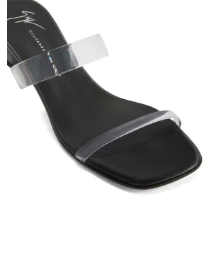 Giuseppe Zanotti Aude Plexi 45mm オープントゥミュール ブラック - サムネイル4