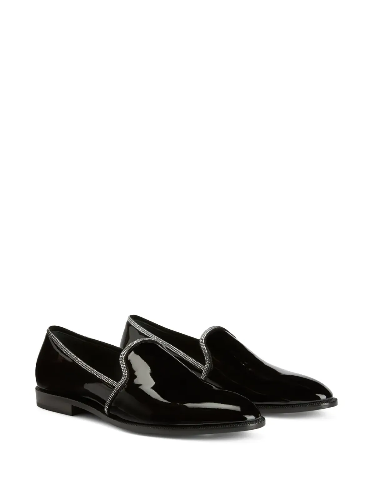 Giuseppe Zanotti アリエース クリスタルをあしらった ローファー - 画像2