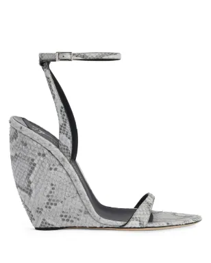 Giuseppe Zanotti 105mm Ginnyfer ウェッジサンダル - グレー - サムネイル1