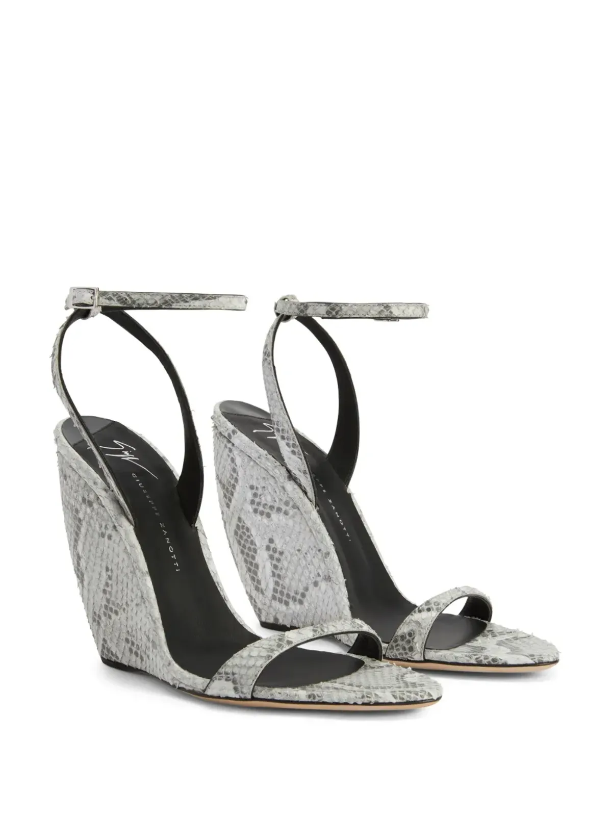 Giuseppe Zanotti 105mm Ginnyfer ウェッジサンダル - グレー - 画像2