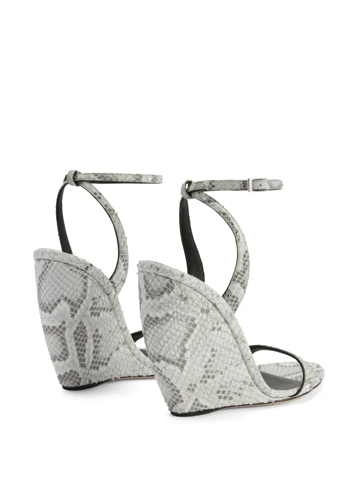 Giuseppe Zanotti 105mm Ginnyfer ウェッジサンダル - グレー - 画像3