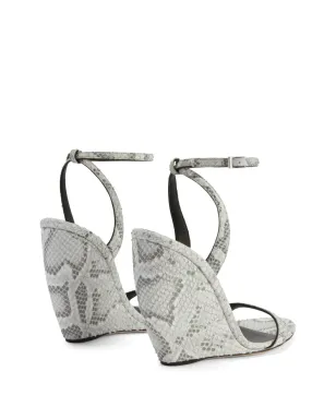 Giuseppe Zanotti 105mm Ginnyfer ウェッジサンダル - グレー - サムネイル3
