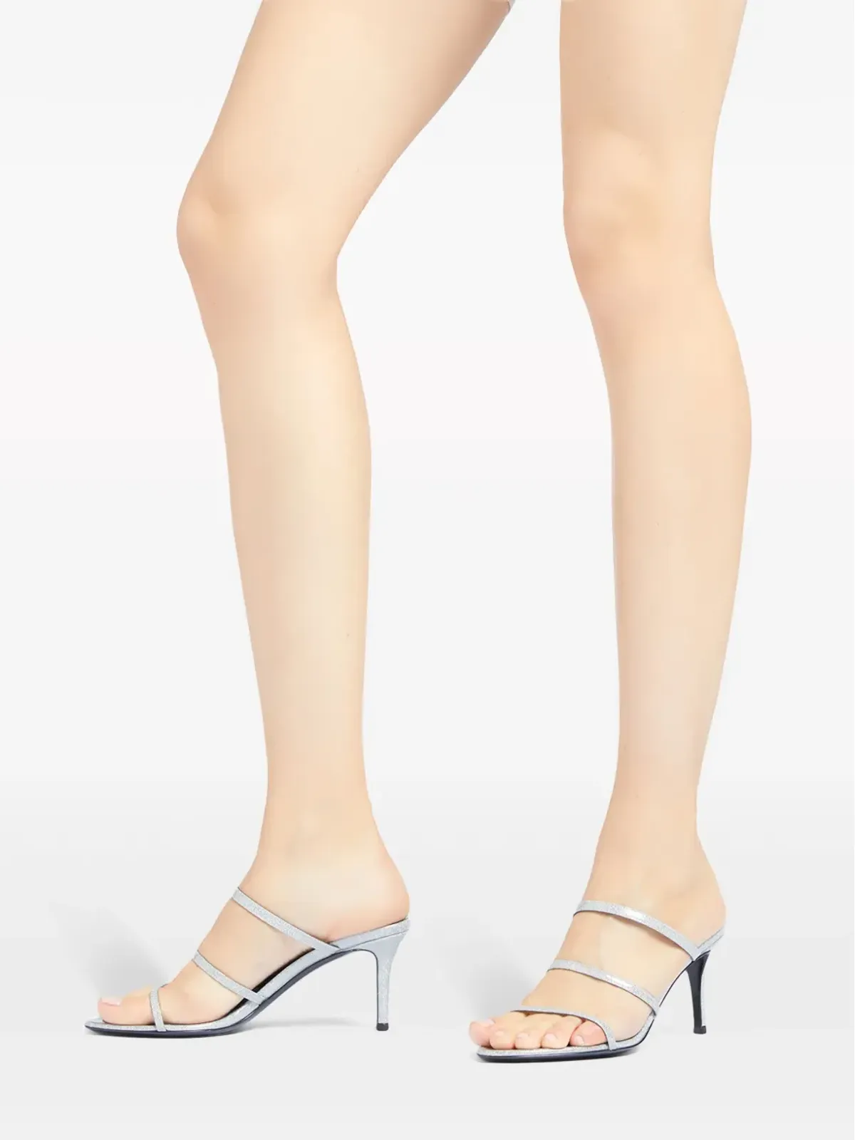 Giuseppe Zanotti Alimha 70mmストラップサンダル - シルバー - 画像5