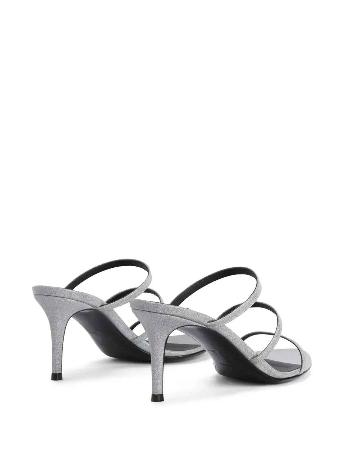 Giuseppe Zanotti Alimha 70mmストラップサンダル - シルバー - 画像3