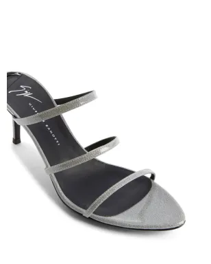 Giuseppe Zanotti Alimha 70mmストラップサンダル - シルバー - サムネイル4