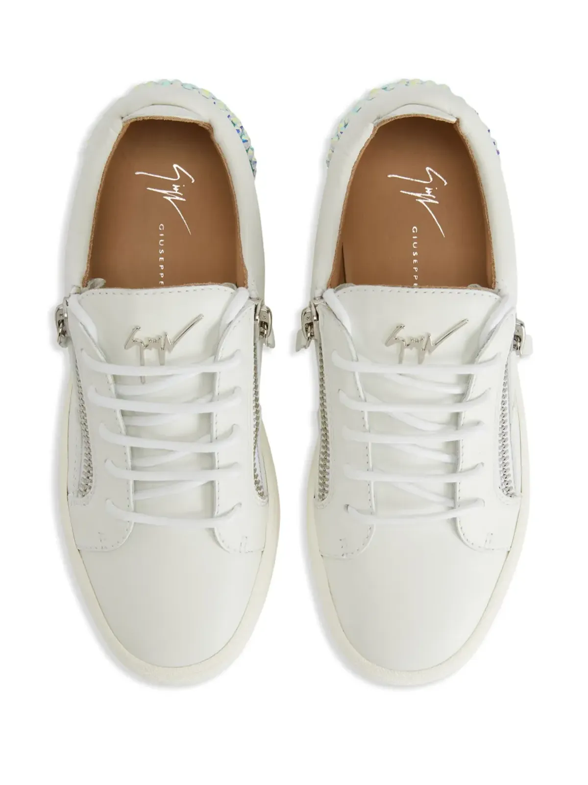 Giuseppe Zanotti Gail レザー スニーカー - ホワイト - 画像4