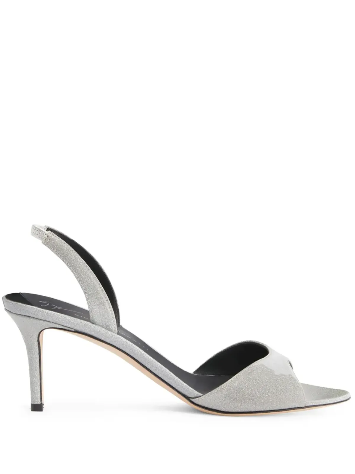 Giuseppe Zanotti Lilibeth 70mm レザーサンダル - シルバー - 画像1