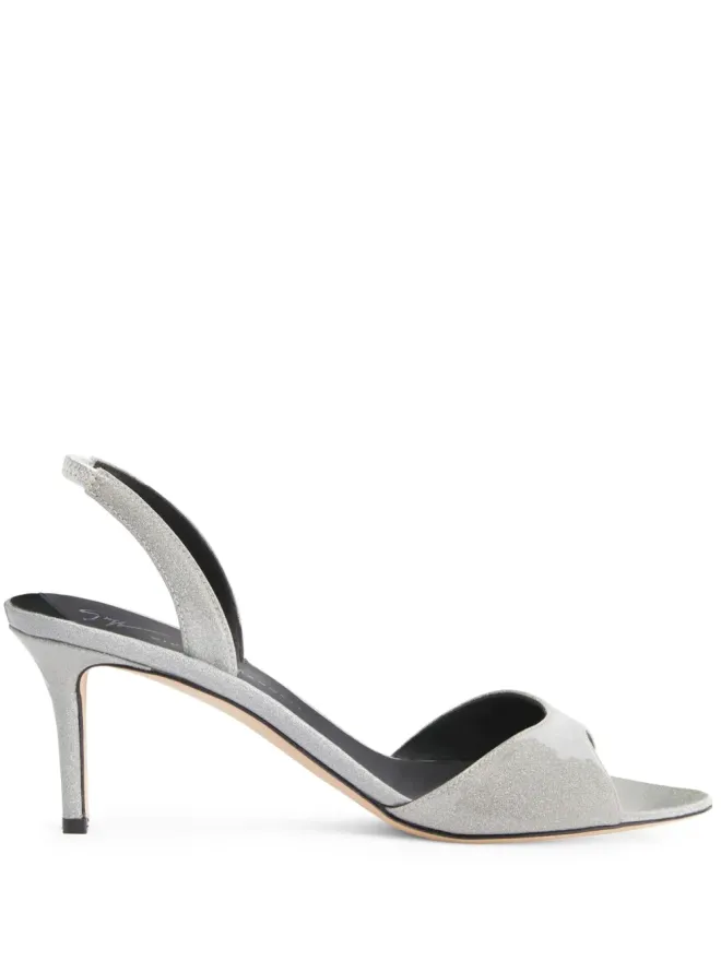 Giuseppe Zanotti Giuseppe Zanotti Lilibeth 70mm レザーサンダル - シルバーの商品画像