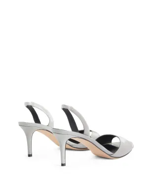Giuseppe Zanotti Lilibeth 70mm レザーサンダル - シルバー - サムネイル3