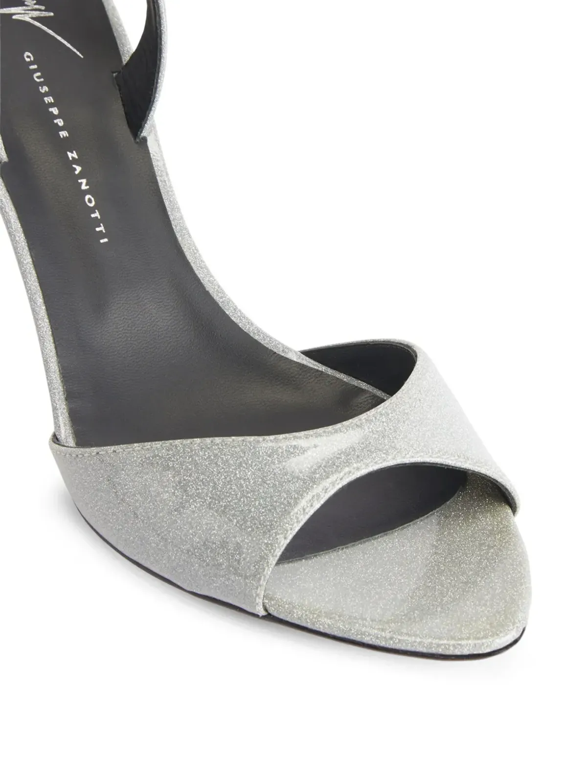 Giuseppe Zanotti Lilibeth 70mm レザーサンダル - シルバー - 画像4