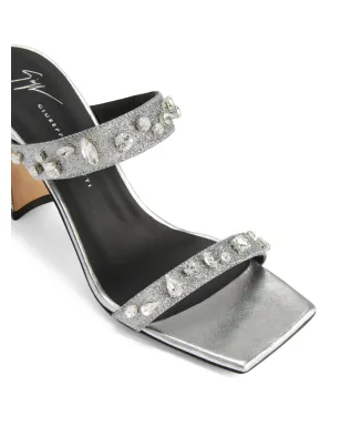 Giuseppe Zanotti Flaminia 85mm クリスタル付きサンダル - シルバー - サムネイル4
