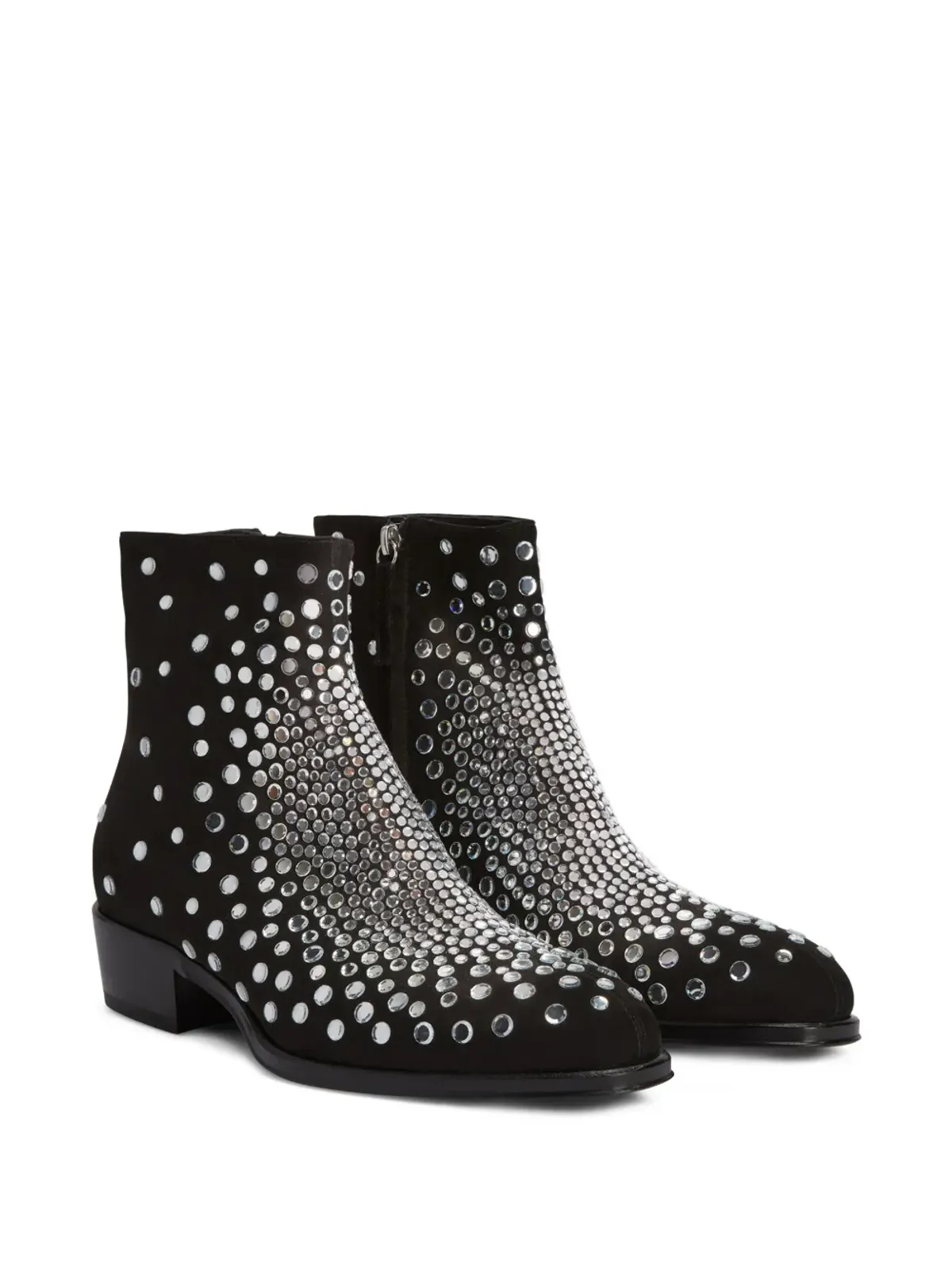 Giuseppe Zanotti 40mm ペガサス ブーツ クリスタル装飾 ブラック - 画像2