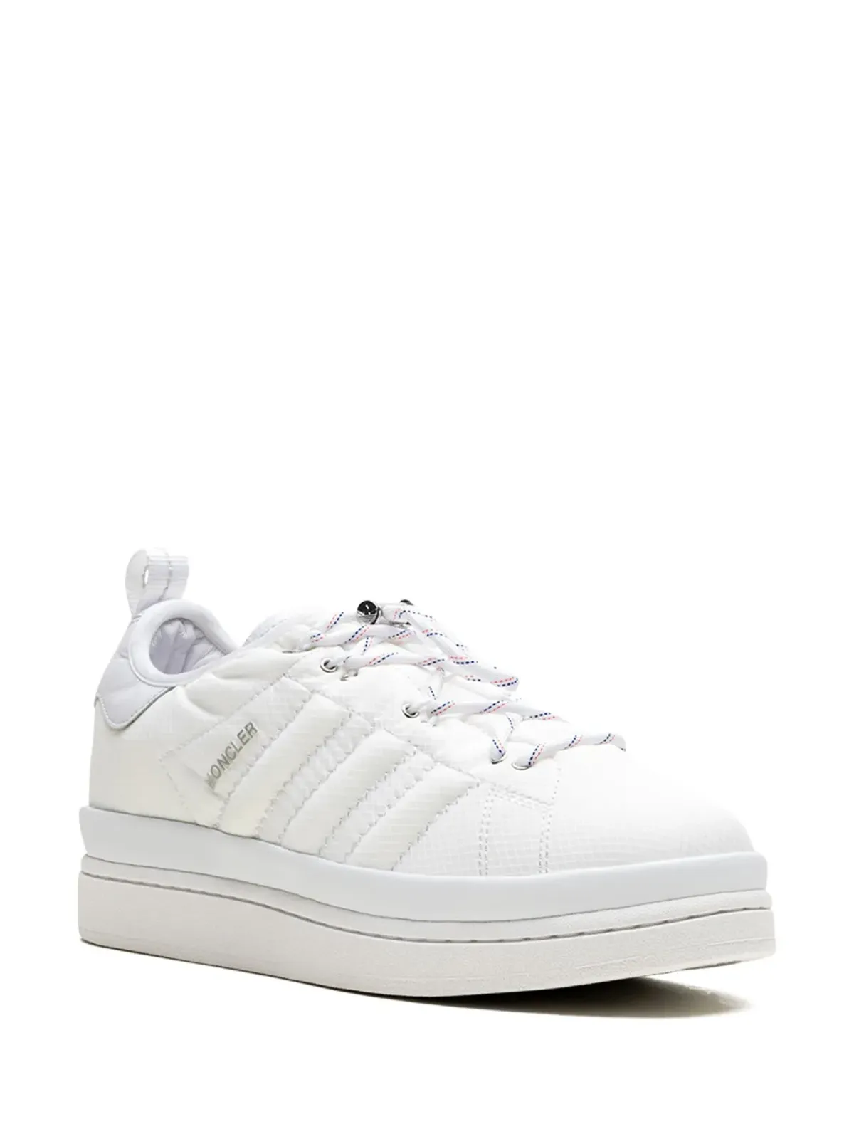 adidas x Moncler キャンパス コアホワイト スニーカー - 画像2
