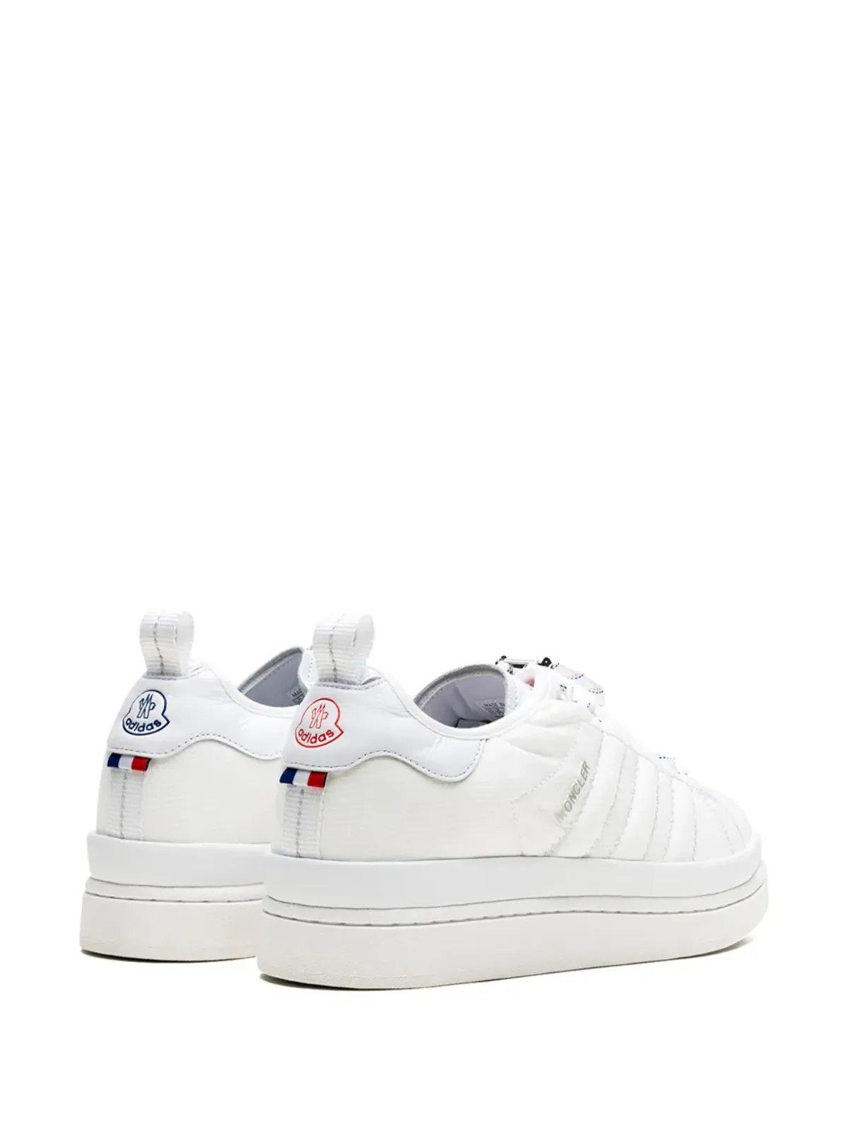 adidas x Moncler キャンパス コアホワイト スニーカー - 画像3
