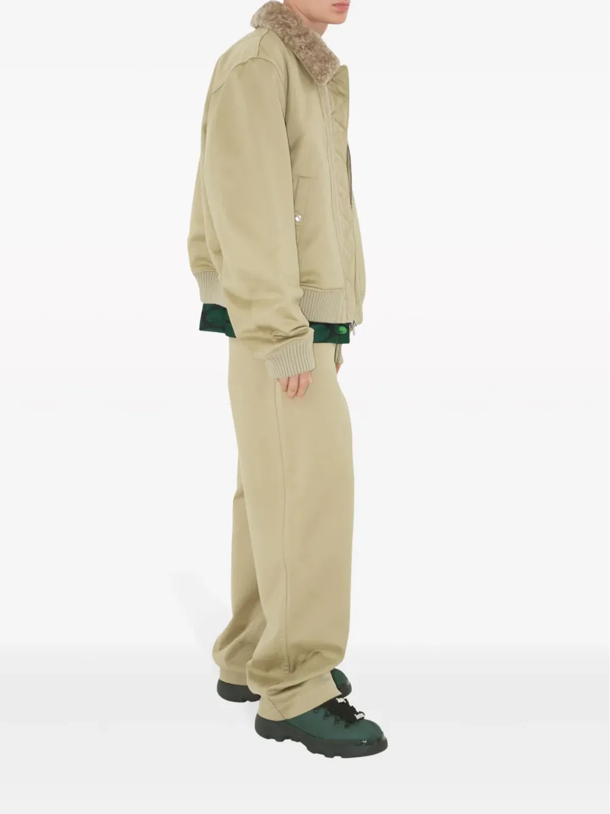 Burberry シアリングカラー ボンバー ジャケット - ニュートラルカラー - 画像3