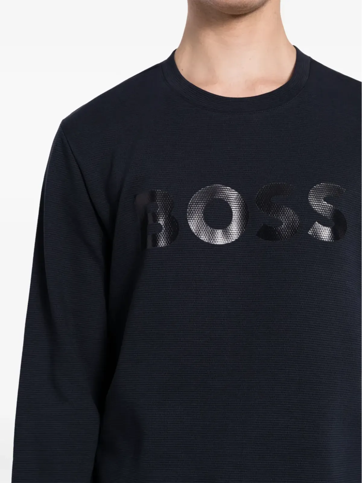 BOSS サルボー ミラー コットン スウェットシャツ - ブルー - 画像5