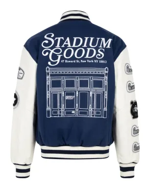 STADIUM GOODS® NYC ウール バーシティジャケット - ブルー - サムネイル2
