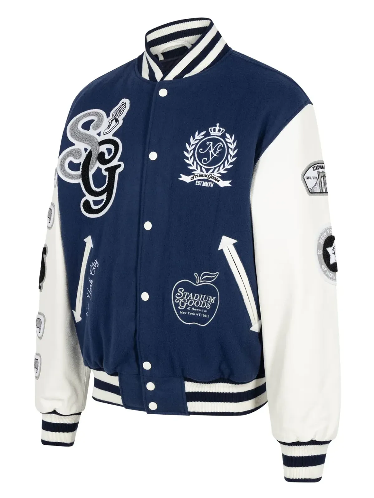 STADIUM GOODS® NYC ウール バーシティジャケット - ブルー - 画像3