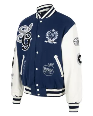 STADIUM GOODS® NYC ウール バーシティジャケット - ブルー - サムネイル3