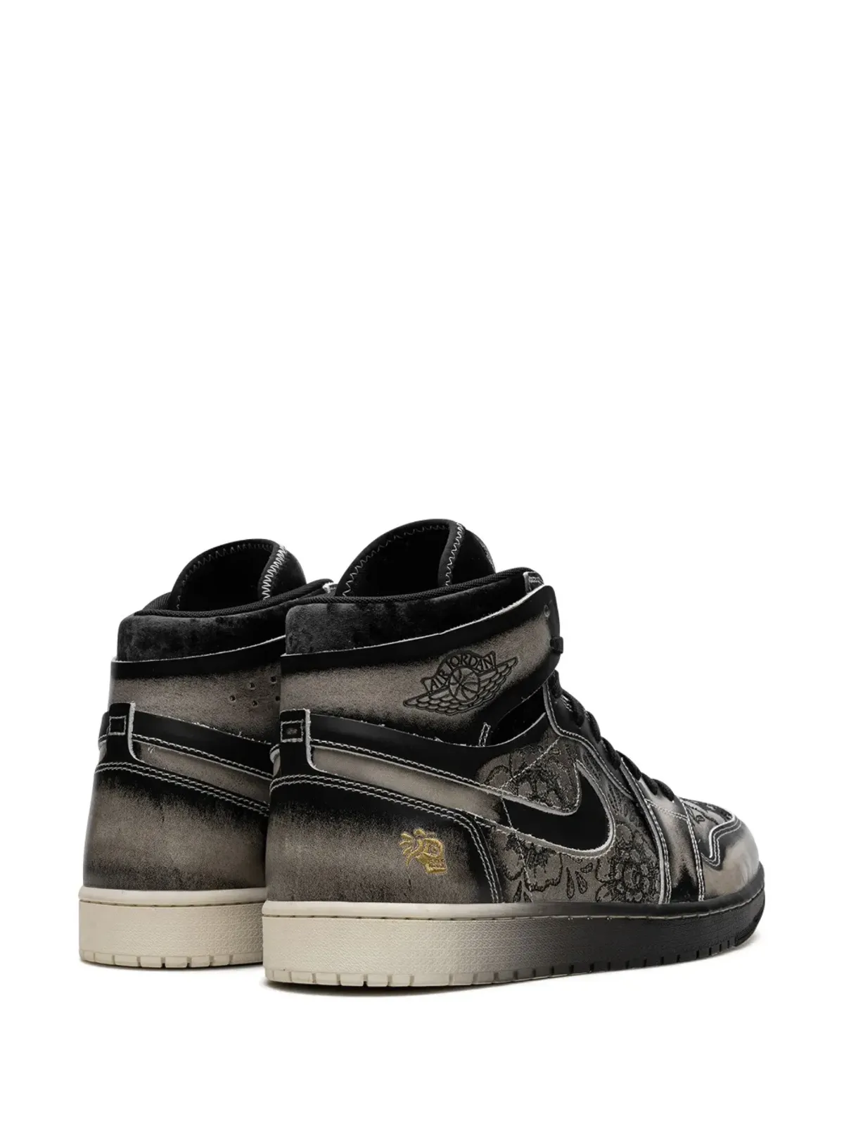 Jordan エア ジョーダン 1 ズーム CMFT 2「Dia De Los Muertos」スニーカー - ブラック - 画像4