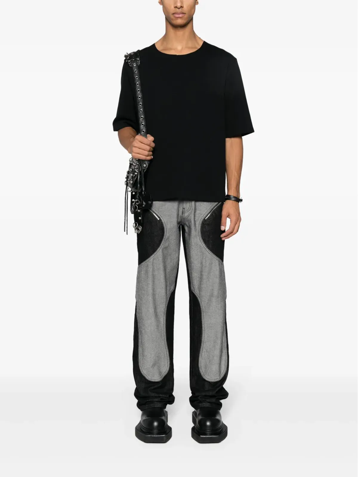 Youths In Balaclava ラウンドネック レイヤードTシャツ - 画像2