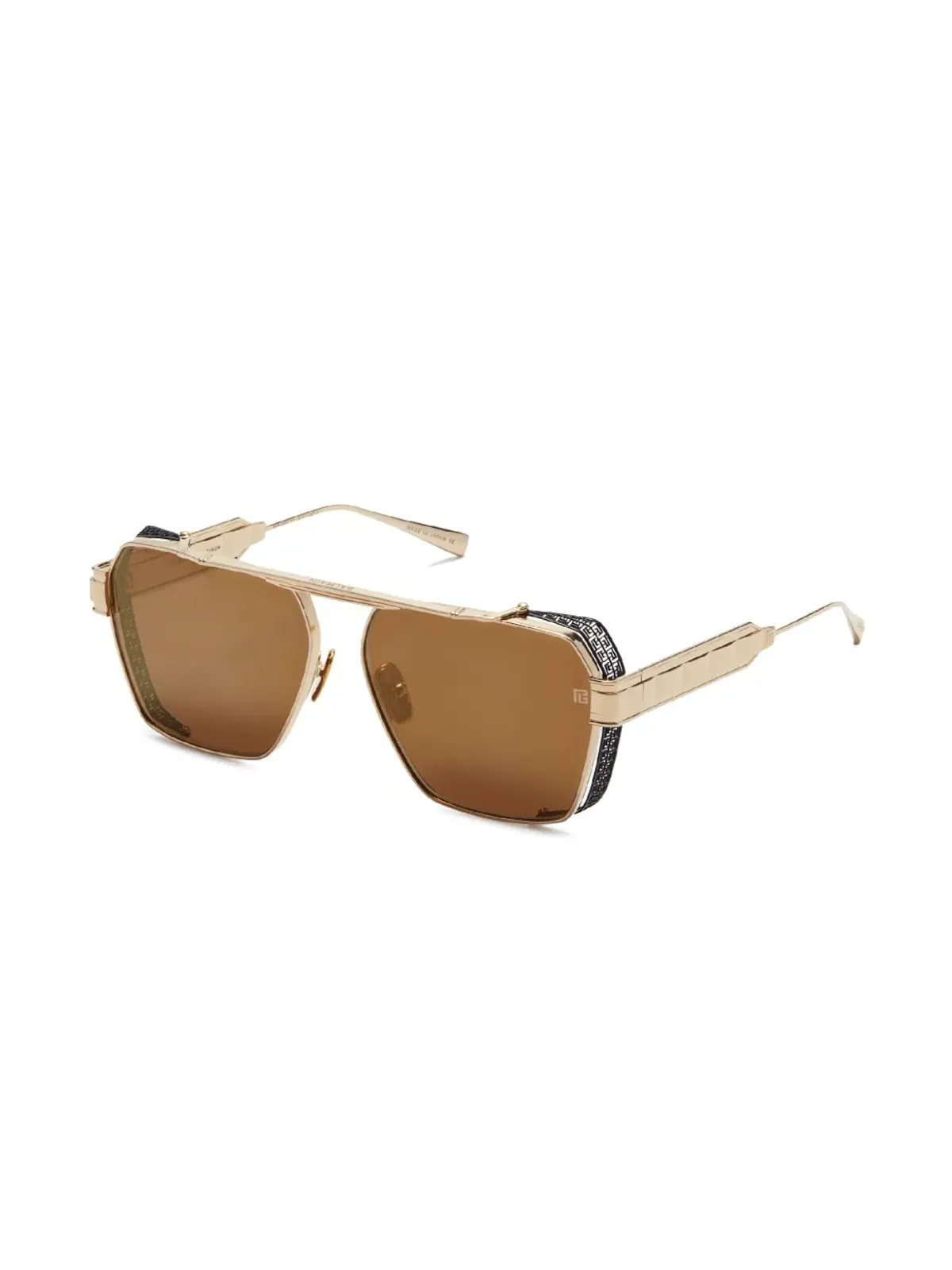 Balmain Eyewear プレミア スクエアフレーム サングラス - ブラウン - 画像2