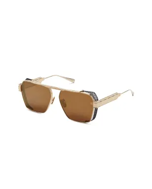 Balmain Eyewear プレミア スクエアフレーム サングラス - ブラウン - サムネイル2