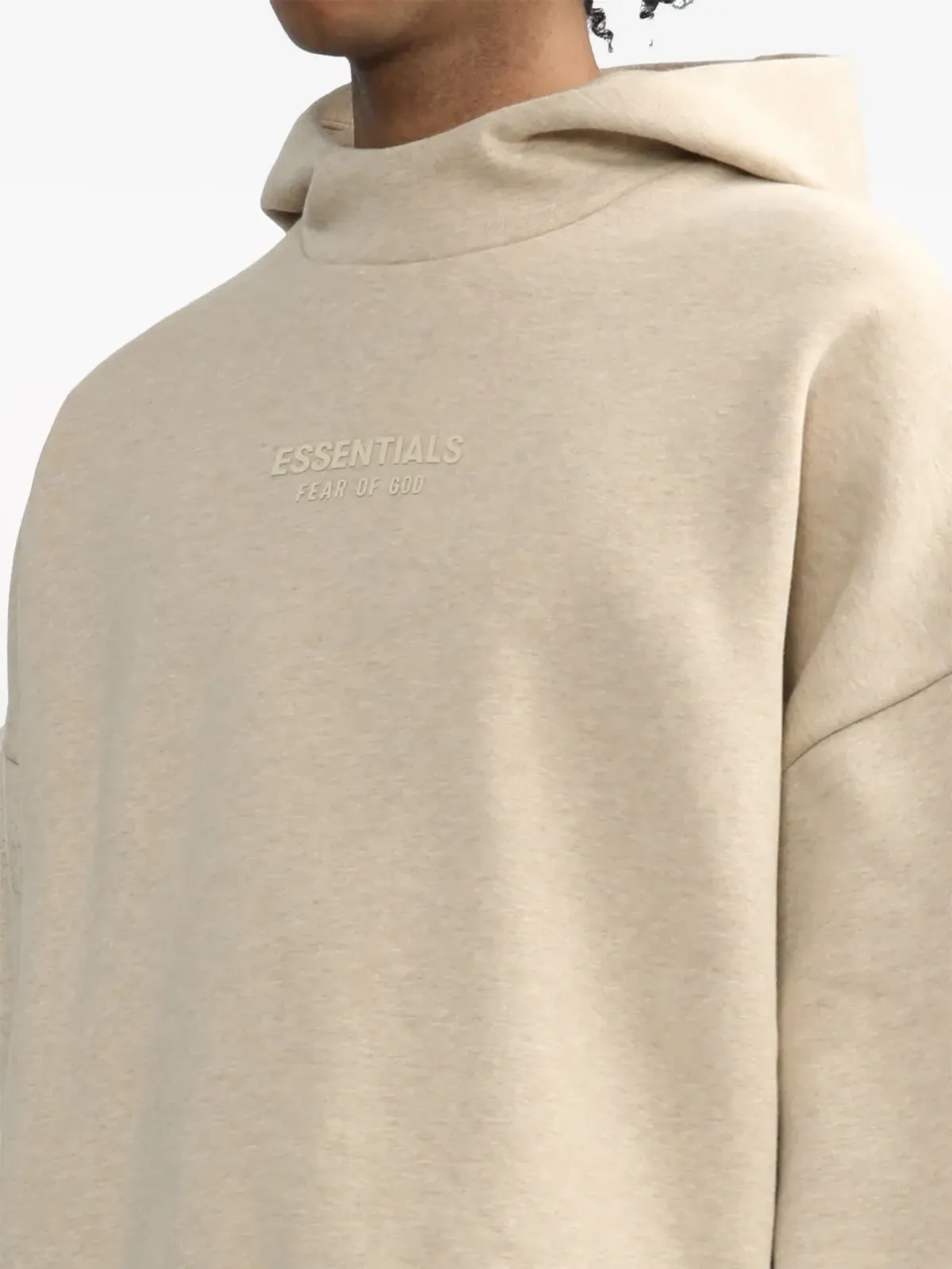 FEAR OF GOD ESSENTIALS ロゴエンボス ジャージー フーディー - 画像5