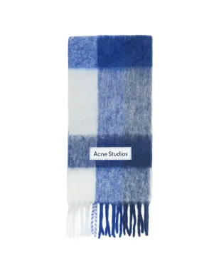Acne Studios チェック ロゴアップリケ スカーフ - サムネイル1