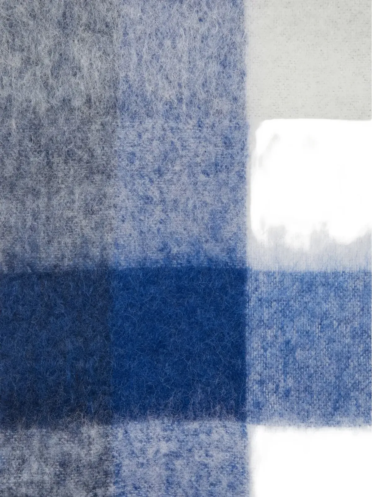 Acne Studios チェック ロゴアップリケ スカーフ - 画像3