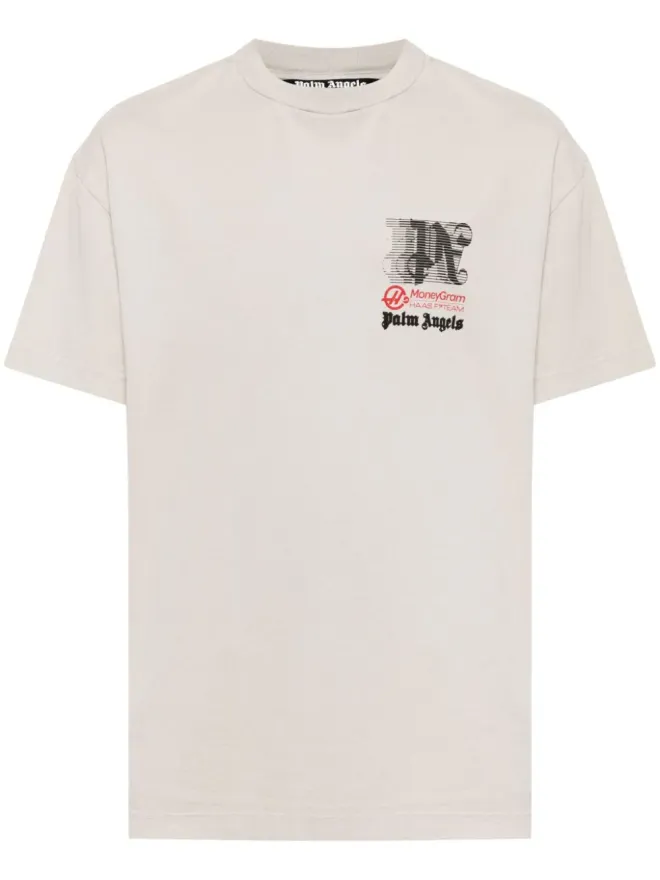 Palm Angels Palm Angels x Haas Racing Club コットン Tシャツ - グレーの商品画像