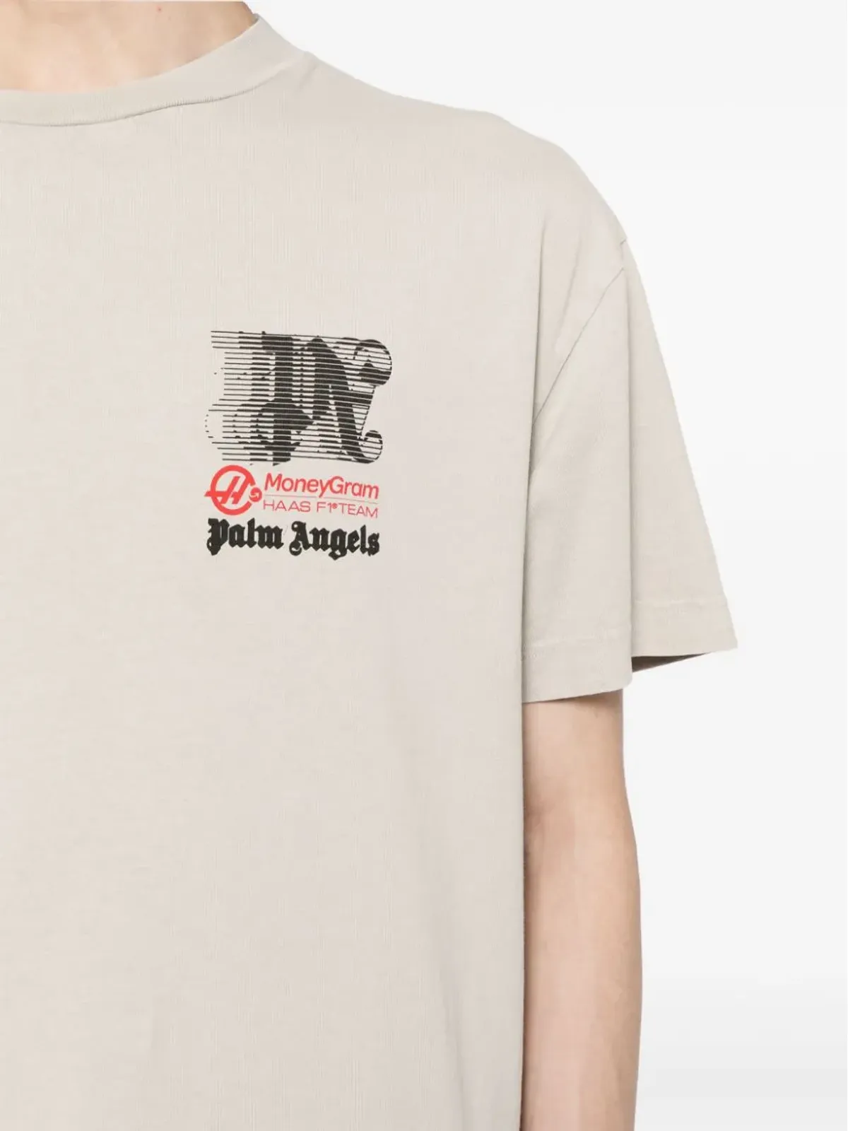 Palm Angels x Haas Racing Club コットン Tシャツ - グレー - 画像5