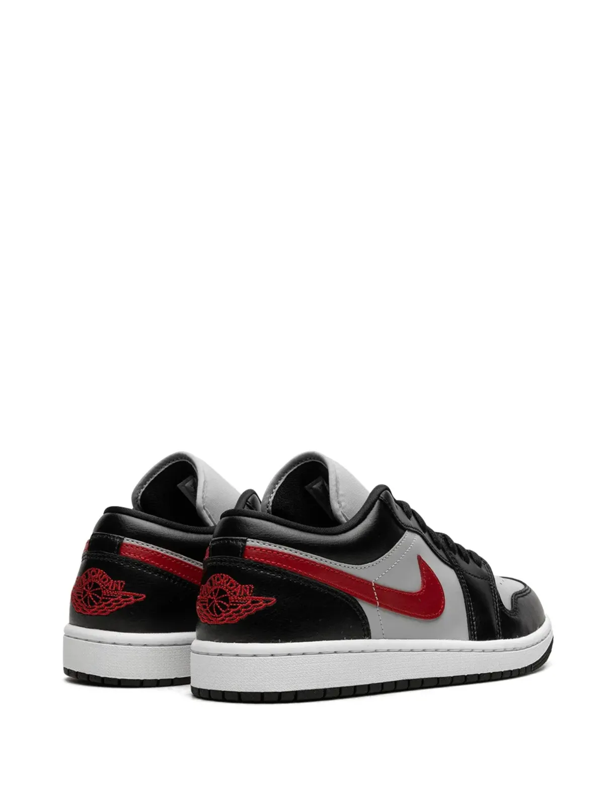 Jordan エア ジョーダン 1 ロー「ブラック/グレー/レッド」スニーカー - 画像3