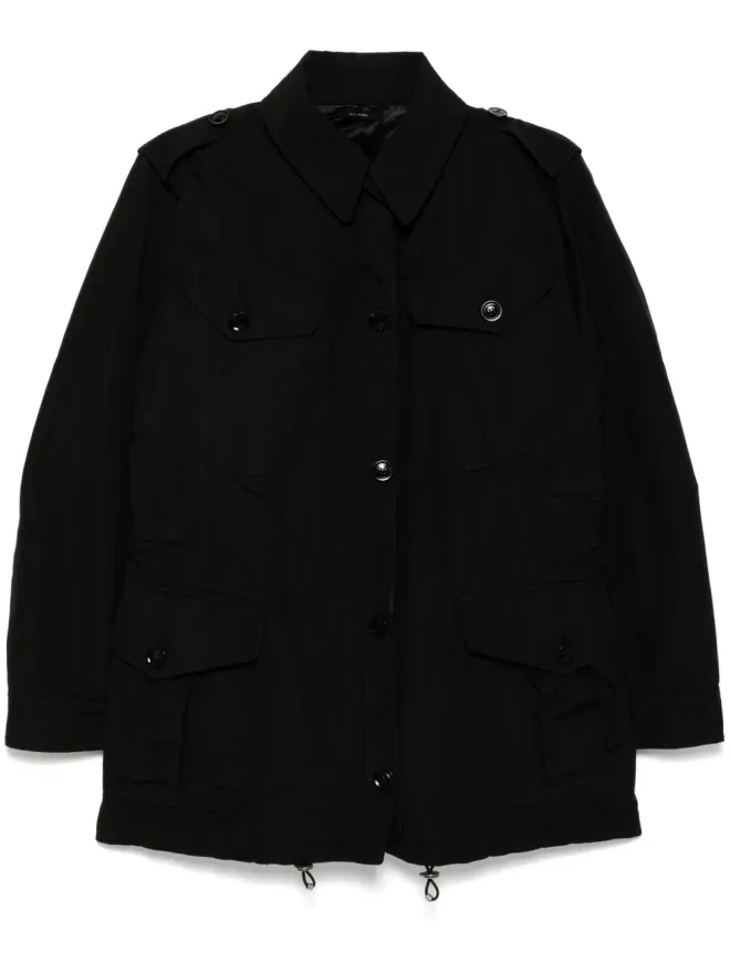 TOM FORD TOM FORD ドローストリングウエスト ミリタリージャケット - ブラックの商品画像