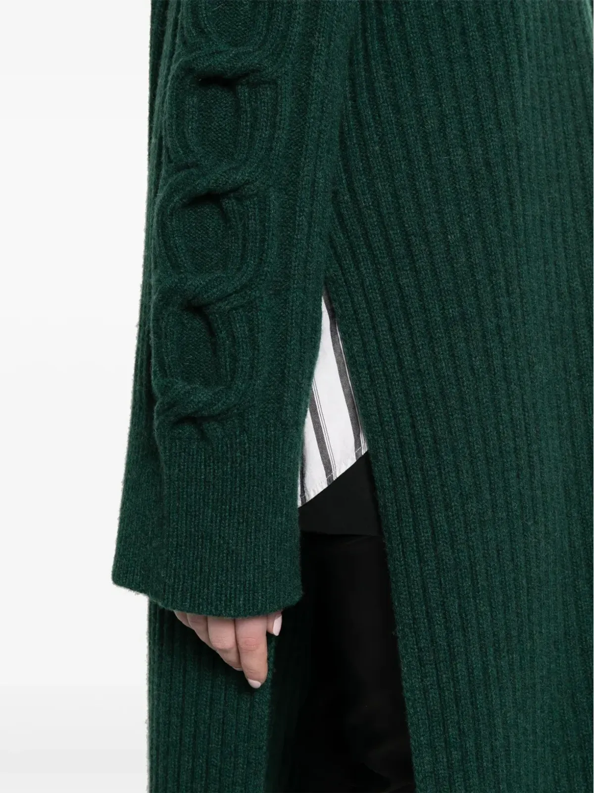 Stella McCartney ラウンドネック ミディ丈 ニットドレス - グリーン - 画像5