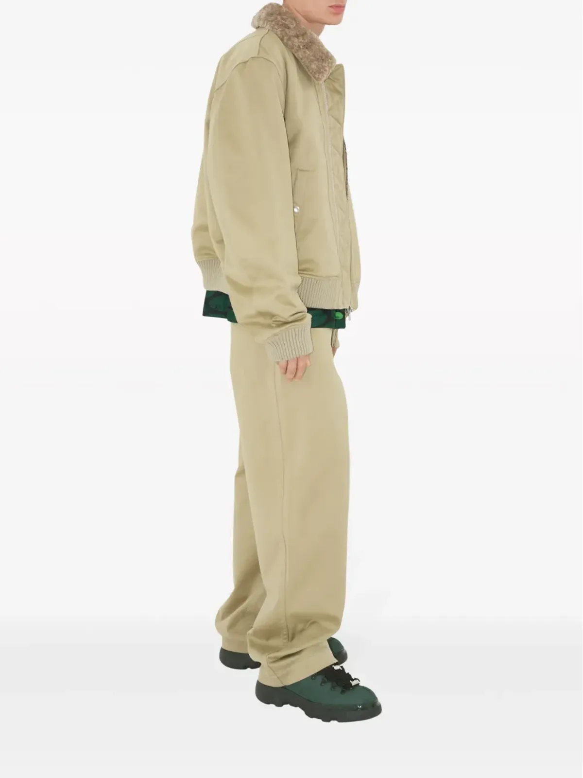 Burberry ワイドレッグ コットンパンツ - 画像3