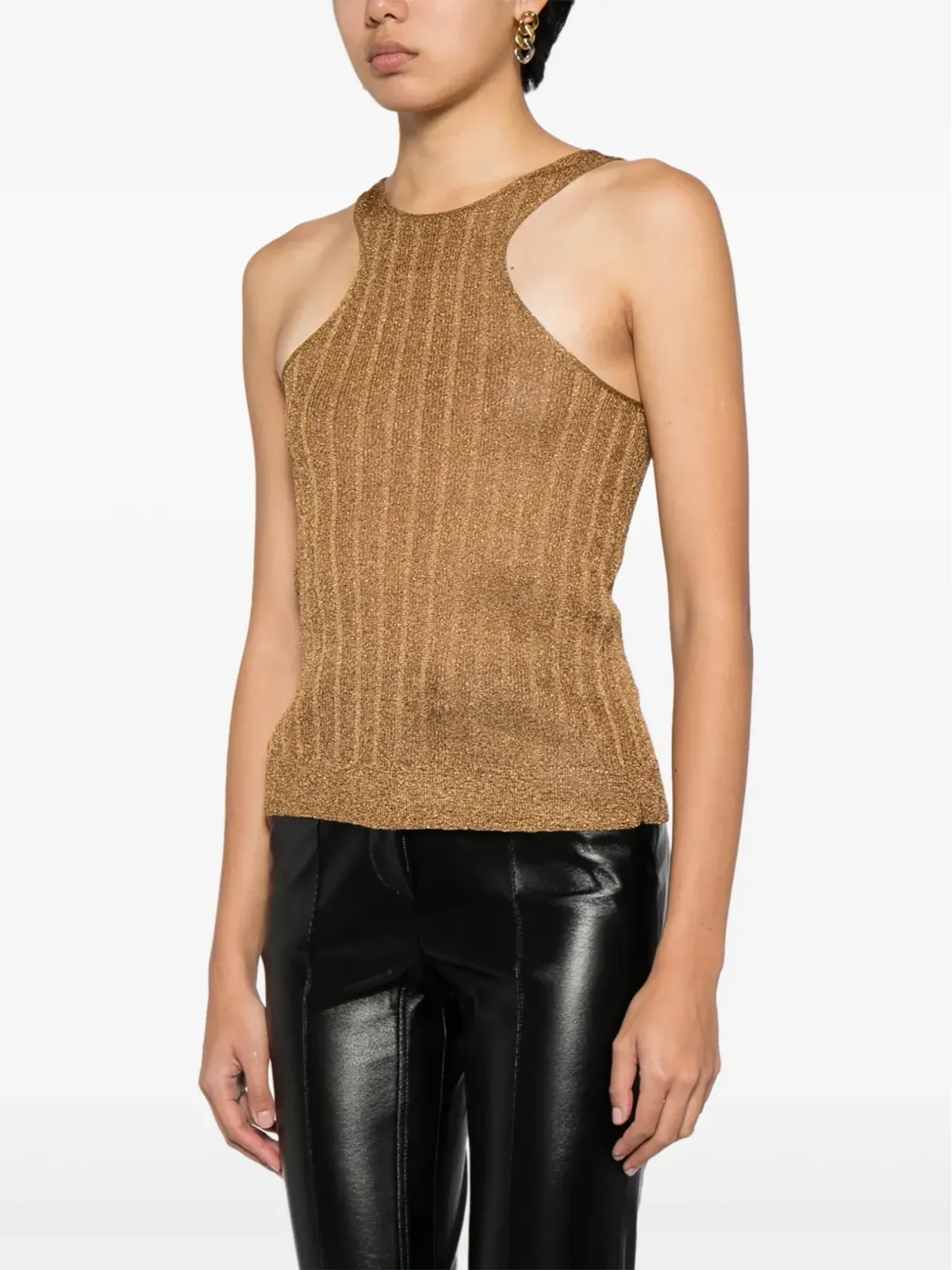 TOM FORD メタリック ノースリーブトップス - 画像3